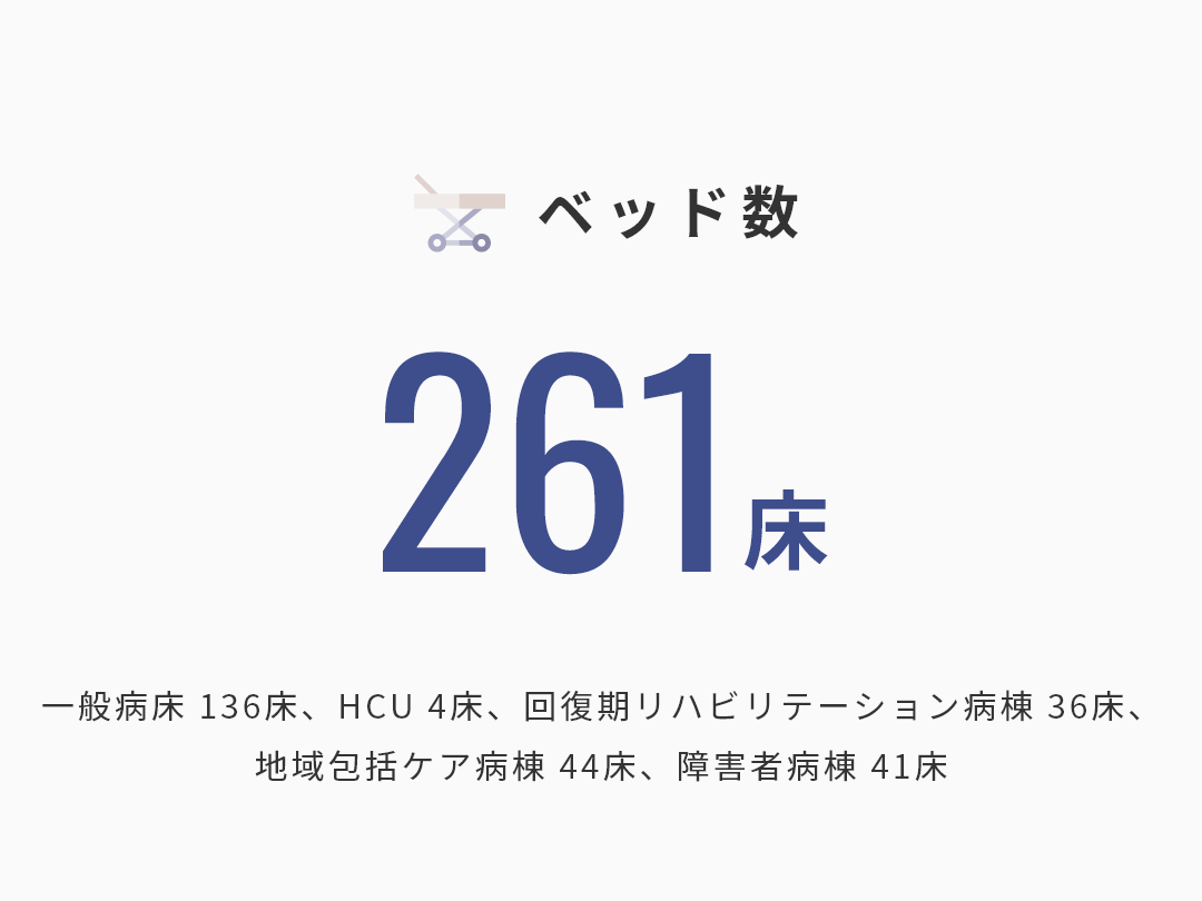 ベッド数:261床